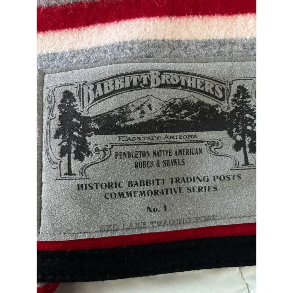 Vintage Pendleton Beaver State Babbitt Brothers Red Lake Trading Post Blanket